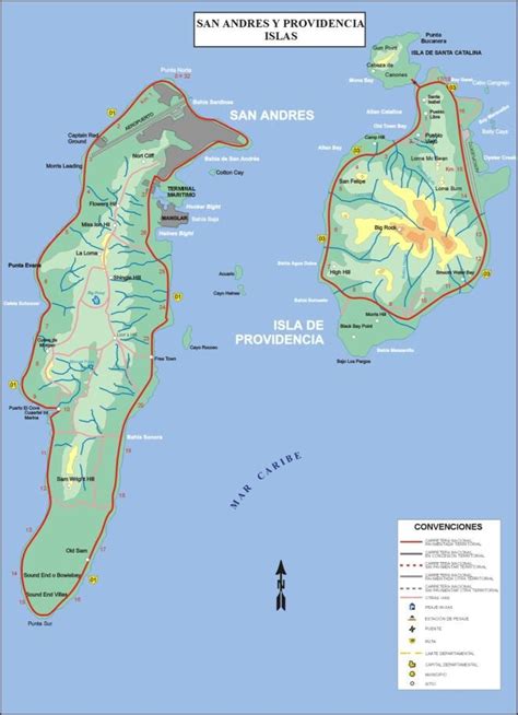 Mapas De San Andrés Y Providencia Caribe Colombiano