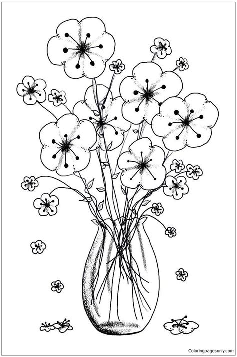 Finding quiet time for yourself right now can seem daunting. Beautiful flower Vases Coloring Page - Free Coloring Pages ...