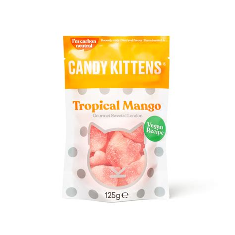 Buy Vegan Sweets Candy Kittens Tropical Mango Packed With Fruit Juice And Natural Ingredients