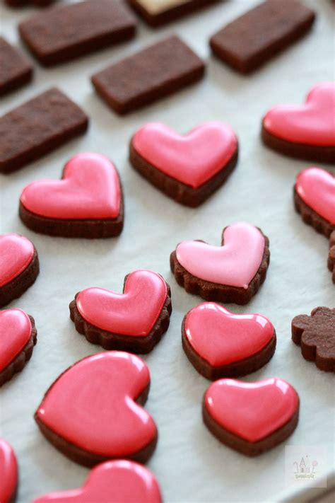 Simple Valentine Decorated Cookies Video Tutorial Chocolate Sugar