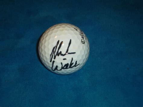Mark Wiebe Hand Signed Callaway Golf Ball Pga Autograph Signature Ebay