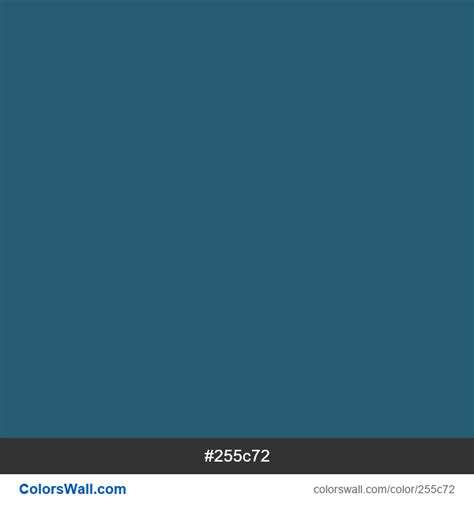 255c72 Hex Color Metallic Blue Colorswall