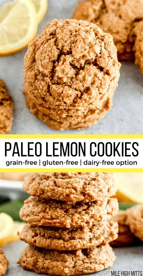 Lemon cream sandwich cookies are grain free, with paleo and low carb versions. Paleo Lemon Cookies (dairy-free option) - Mile High Mitts