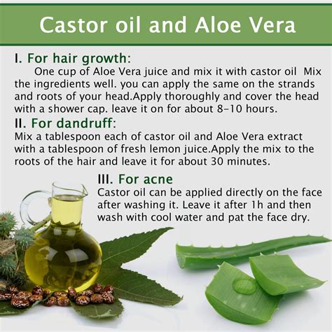 So again, to be crystal clear, castor oil itself does not cause new hair growth on its own. Aloe Vera And Castor Oil For Hair Growth | Hair Loss