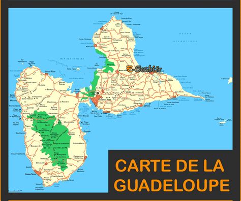 Carte De La Guadeloupe Images Arts Et Voyages