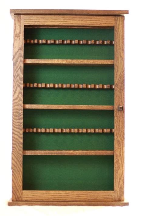 Tobacco Pipe Cabinet Rack Solid Oak 36 Pipe With Tobacco Shelf Etsy