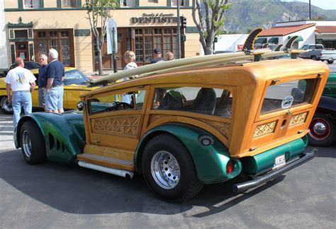 This Custom Surf Rod Has Great Woodwork Classic Cars Trucks Hot Rods Surf Rods Weird Cars