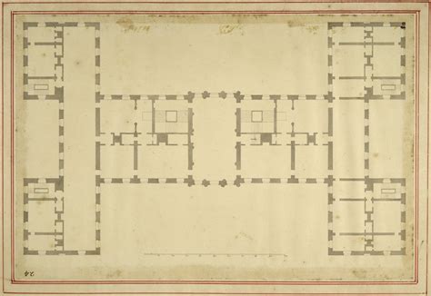 Belvoir Castle Near Grantham Leicestershire Plan Of The First Floor