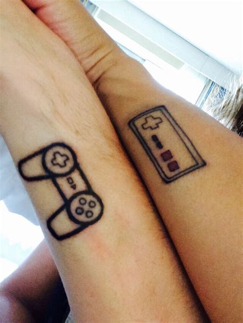 Pin On Gamer Couple Tattoos
