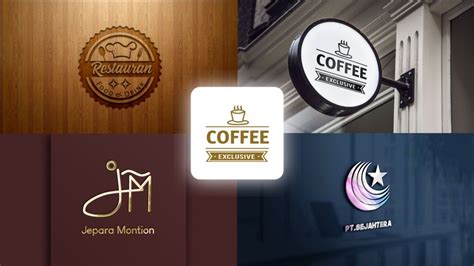 Desain Logo Bisnis Seperti Perusahaanbrandcafe Dan Restauran