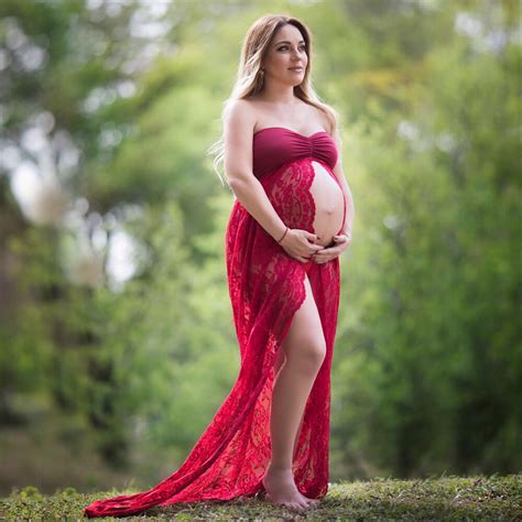 Sleeveless Maternity Dress Photo Shoot Maternity Gown Lace