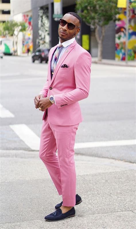 Pink Men`s Costume Suit Amazing Color Pink Color Combinations From