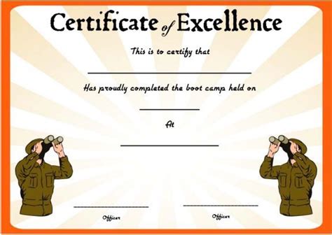 Boot Camp Certificate Certificate Templates Bootcamp Best Templates