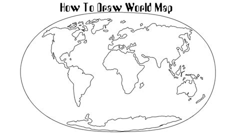 Como Dibujar Un Mapamundi How To Draw A World Map Hd Cuitandokter