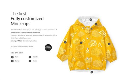 Download Baby Raincoat Mock-ups Set&Generator | Baby raincoat ...