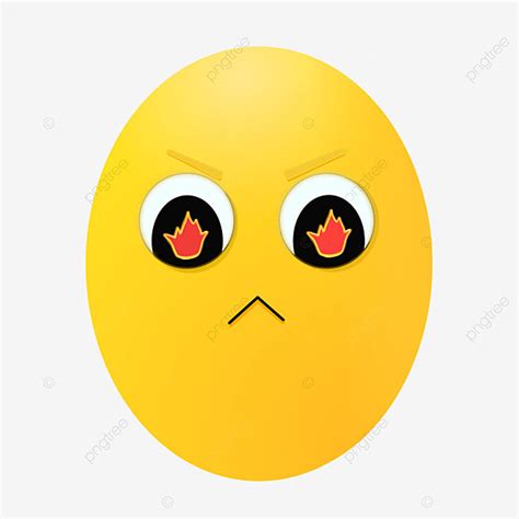 Gambar Emoji Marah Telur Paskah Telur Paskah Ekspresi Emoticon Png