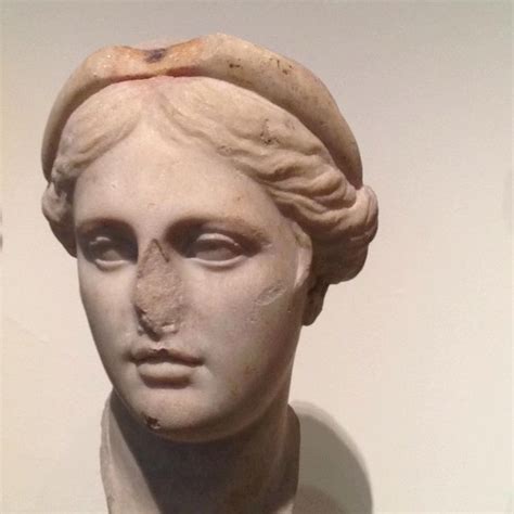 Marble Head Of A Woman Perhaps A Queen Greek Hellenistic 1st C