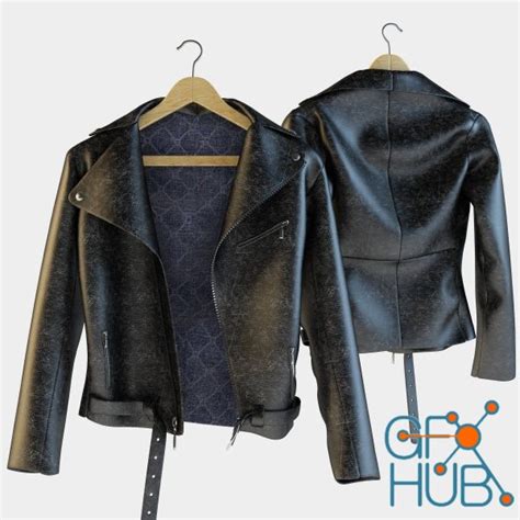 3d Model Leather Jacket Gfx Hub