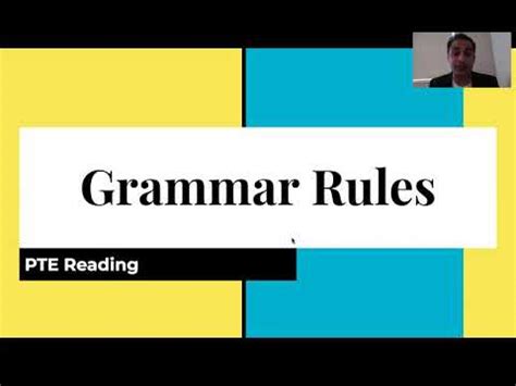 Pte Reading Master Class Grammar Rules For Pte Reading Reading Fill In The Blanks Youtube