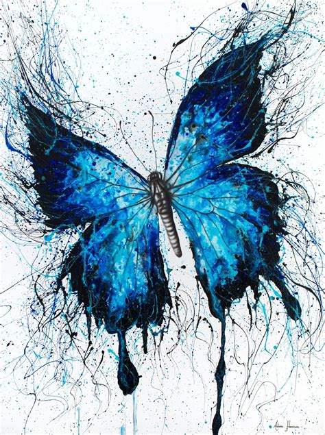 Night Sky Butterfly By Ashvin Harrison Butterfly Art Painting