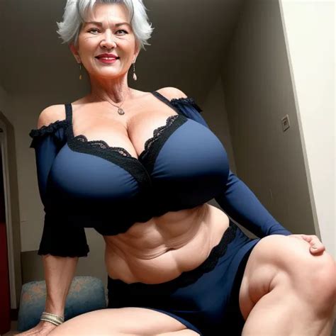 High Resolution Image Huge Gilf Huge Older Woman