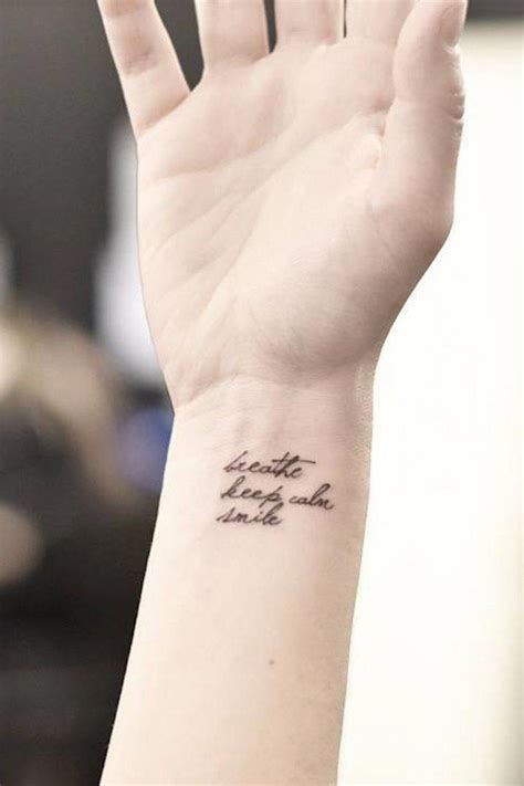 List Of Wrist Tattoo Quote Ideas References Tattoo Nation