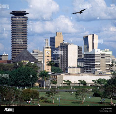 Kenya Nairobi City Nairobi The Nairobi City Skyline With Kenyas