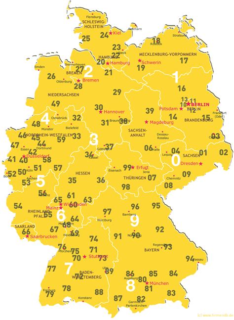 Deutschland liegt im klimatisch gemäßigten zentrum europas und ist eine wirtschaftsstarke industrienation mit. Karte Postleitzahlen