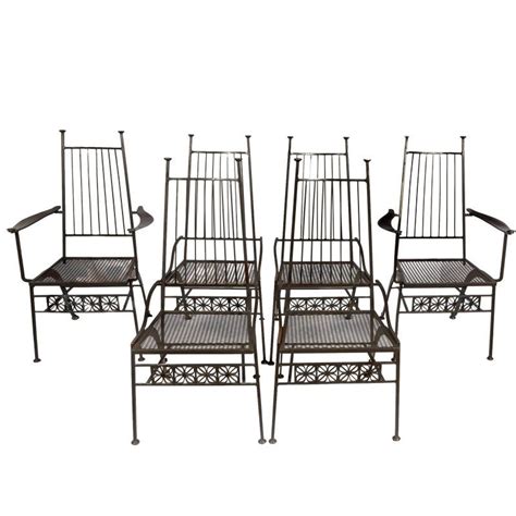 Our pieces include a variety of planters, chaises, chairs stools and servers. Rare Set of Six Salterini Wrought Iron Chairs in 2020 ...