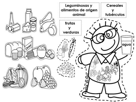 Plato Del Buen Comer Para Colorear Y Recortar Imagui