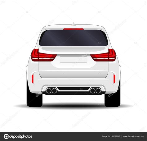 Realistic Suv Car Back View Stock Vector Image By ©chel11 188268832