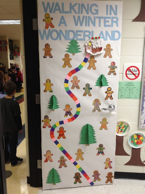 December Door Nice Idea For Decorated Door Contest At School For