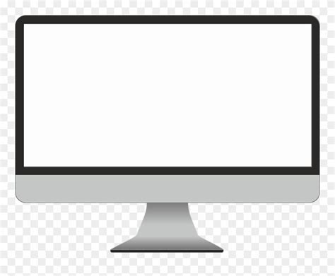 Blank Cartoon Computer Screen