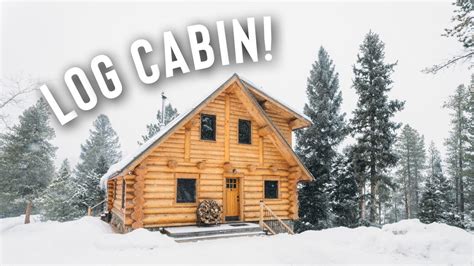 Snow Storm Log Cabin Airbnb Full Tour In The Mountains Youtube