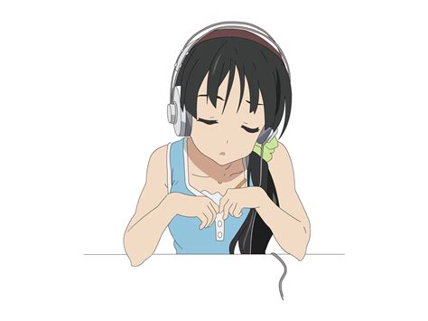 Akiyama Mio Headphones K On Transparent