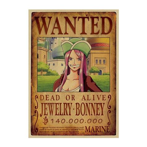 Poster Wanted Jewelry Bonney One Piece Manga Zone