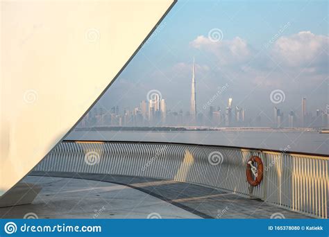 Dubai Skyline In Early Morning Stock Photo Image Of Middle Structure