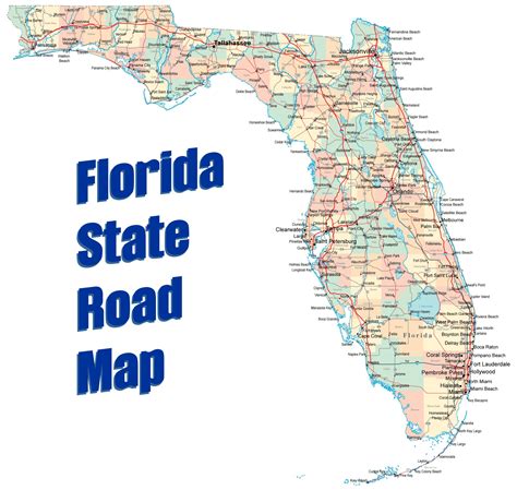 A Map Of Florida State United States Map
