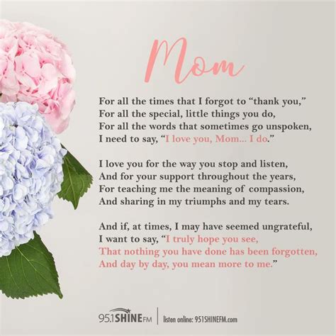 A Poem For Mom For Mothers Day Happy Mother Day Quotes Mother Day