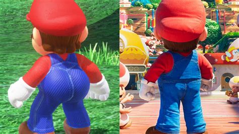 mario s flat butt know your meme