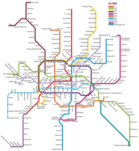 Shanghai Metro Map China