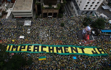Millions Of People In Cities Around Brazil Protest Against President
