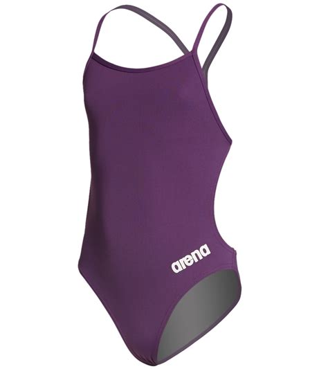 Arena Girls Mast Maxlife Thin Strap Open Racer Back One Piece Swimsuit