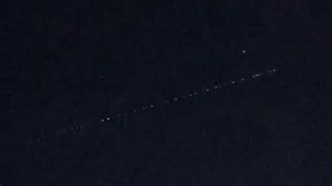 Whats That Viewers Spot Traveling Line Of Lights In Sky Tuesday