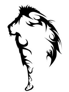 Black color lion tattoo with crown on near elbow. 34 best Lion Tattoo Outline images on Pinterest | Simple ...