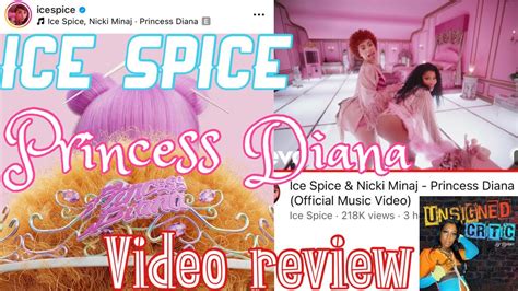 Ice Spice Ft Nicki Minaj Princess Diana Video Review Reaction Youtube