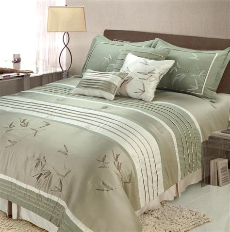 Start with a queen comforter set, which comes with queen bed sheets, pillowcases or shams and a quilt or comforter. Jenny George Designs Sansai 7-piece Full/ Queen-size ...
