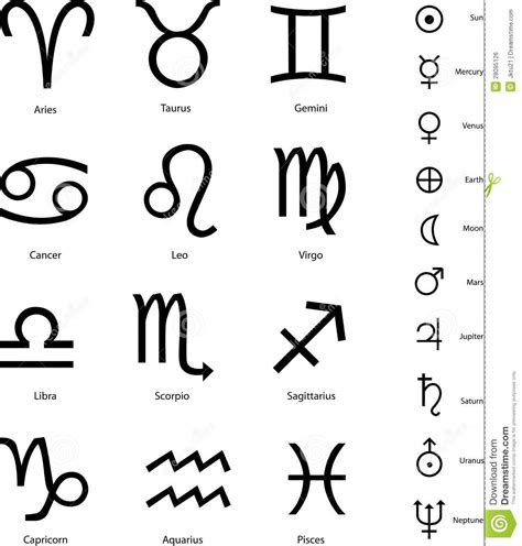 Zodiac Signs Royalty Free Stock Image - Image: 28095126