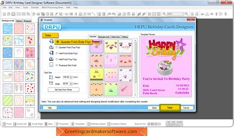 Forget about complicated software and pricey designers. Birthday Card Maker Software Screenshots provide help to ...