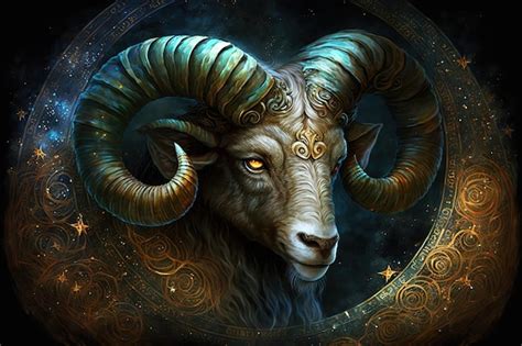 Premium Photo Backdrop Of Sacred Zodiac Aries Symbols Astrology